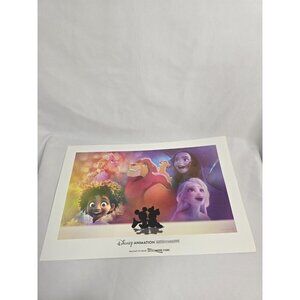 Disney Animation Immersive Experience Print Poster 2023 Lion King Encanto Frozen